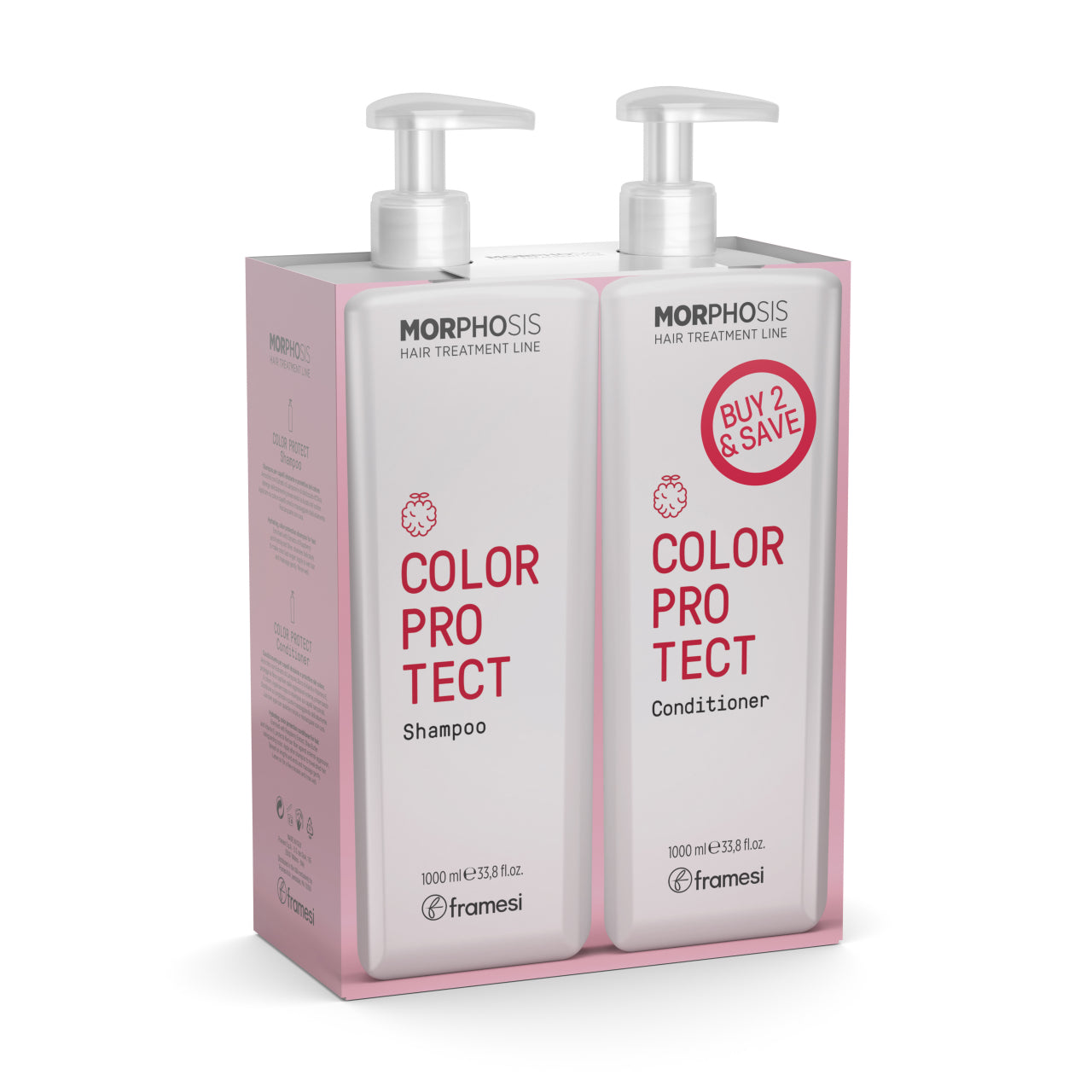 KIT DUO COLOR PROTECT - SAMPON + BALSAM - 1000ML - FRAMESI