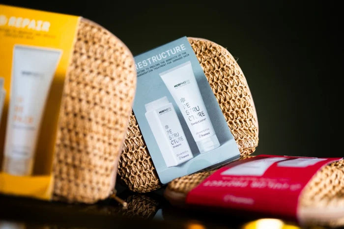 KIT RESTRUCTURE SAMPON + BALSAM - RAFFIA BAG - 250ML