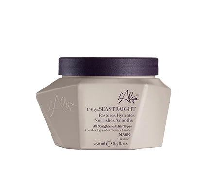 L'alga Seastraight Masca tratament profund cu pH scazut, acid hialuronic si AlgaNord5 pentru par drept si indreptat. Antifrizz, hidratare, netezire si stralucire. 250ml.