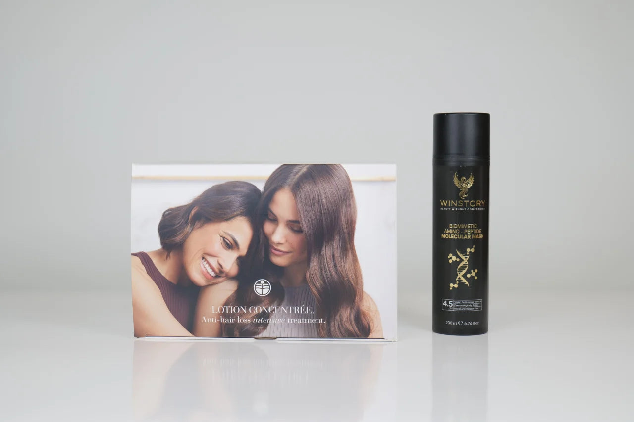 Set Anticadere + Reparare Moleculara - Fiole Medavita + Masca Moleculara WINSTORY (GRATUIT Ulei Nutritiv+Sampon Anticadere