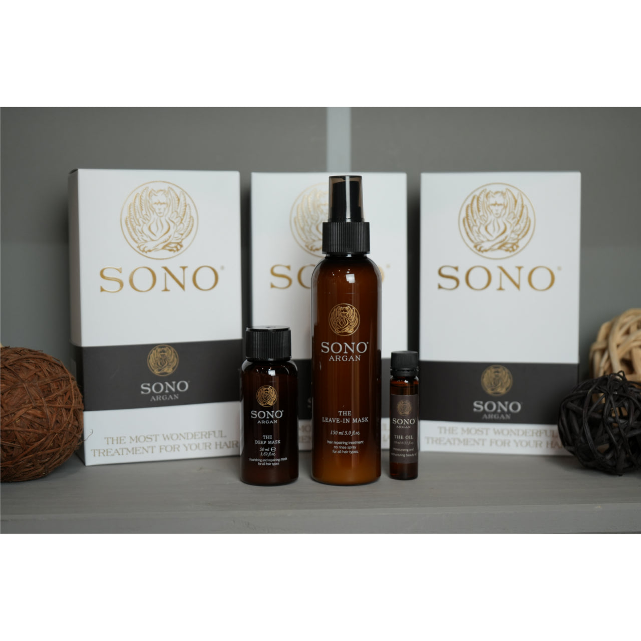 Sono Argan Trio Kit Maca Leave-in Ulei