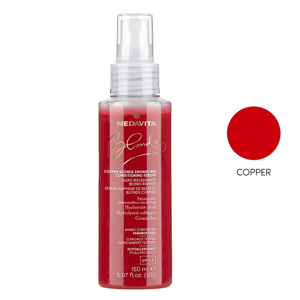 Spray de condiționare, iluminator, ideal pentru părul blond cu nuanțe de cupru