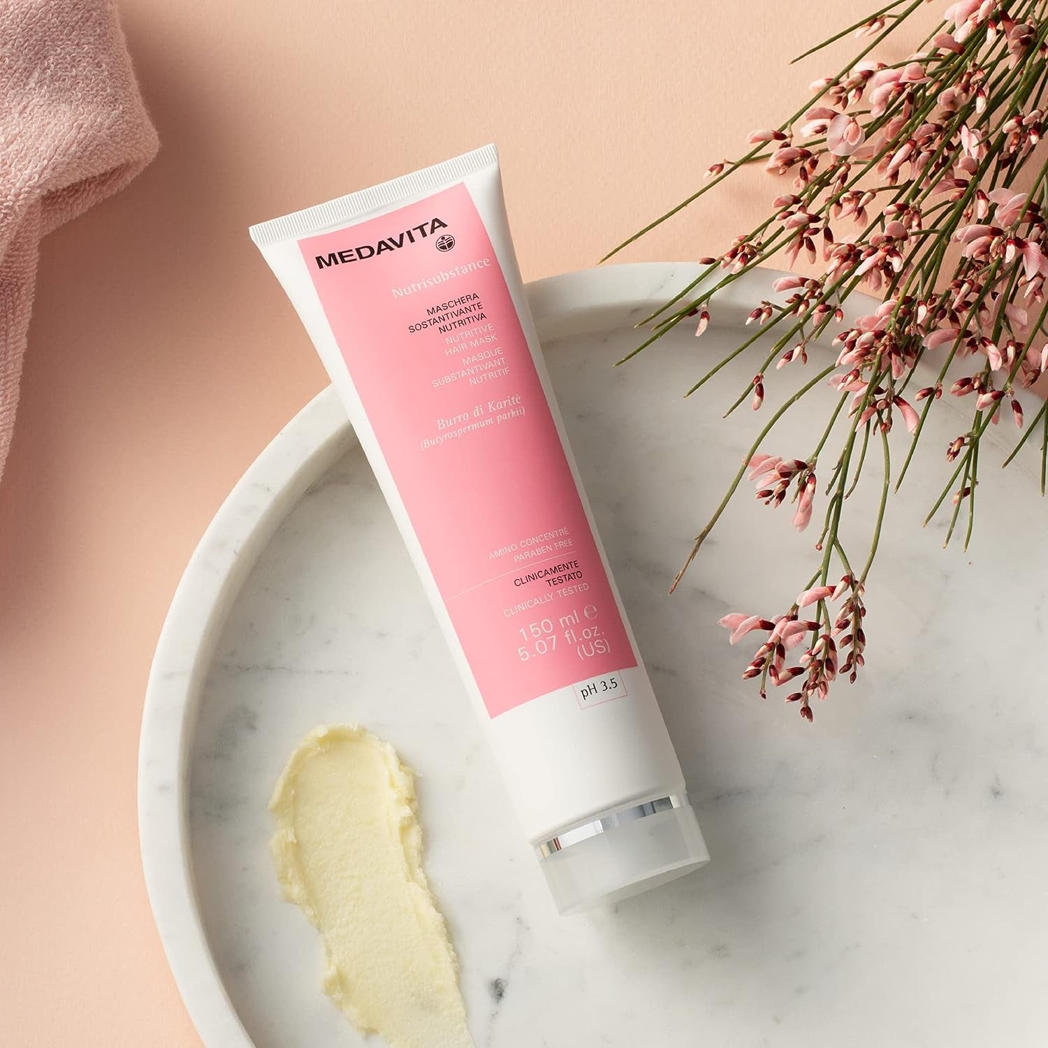 Mască de păr hrănitoare pentru păr uscat și deshidratat