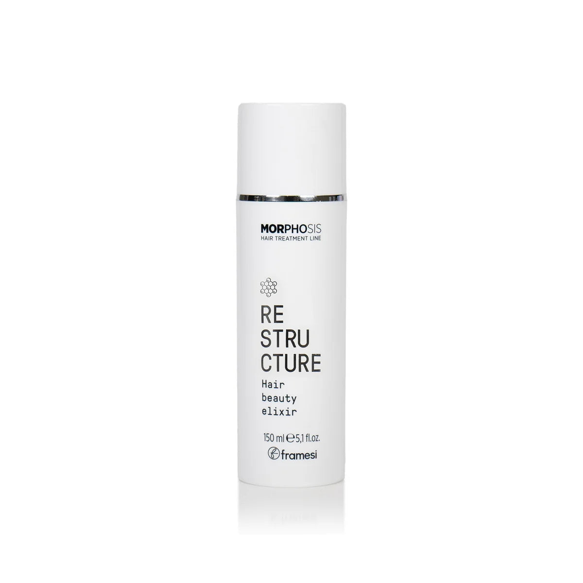 Framesi Morphosis Restructure Hair Beauty Elixir 150ml – masca regeneranta 5 min. Extract orez fermentat, peptide vegetale, fitocolagen. Par puternic si stralucitor.
