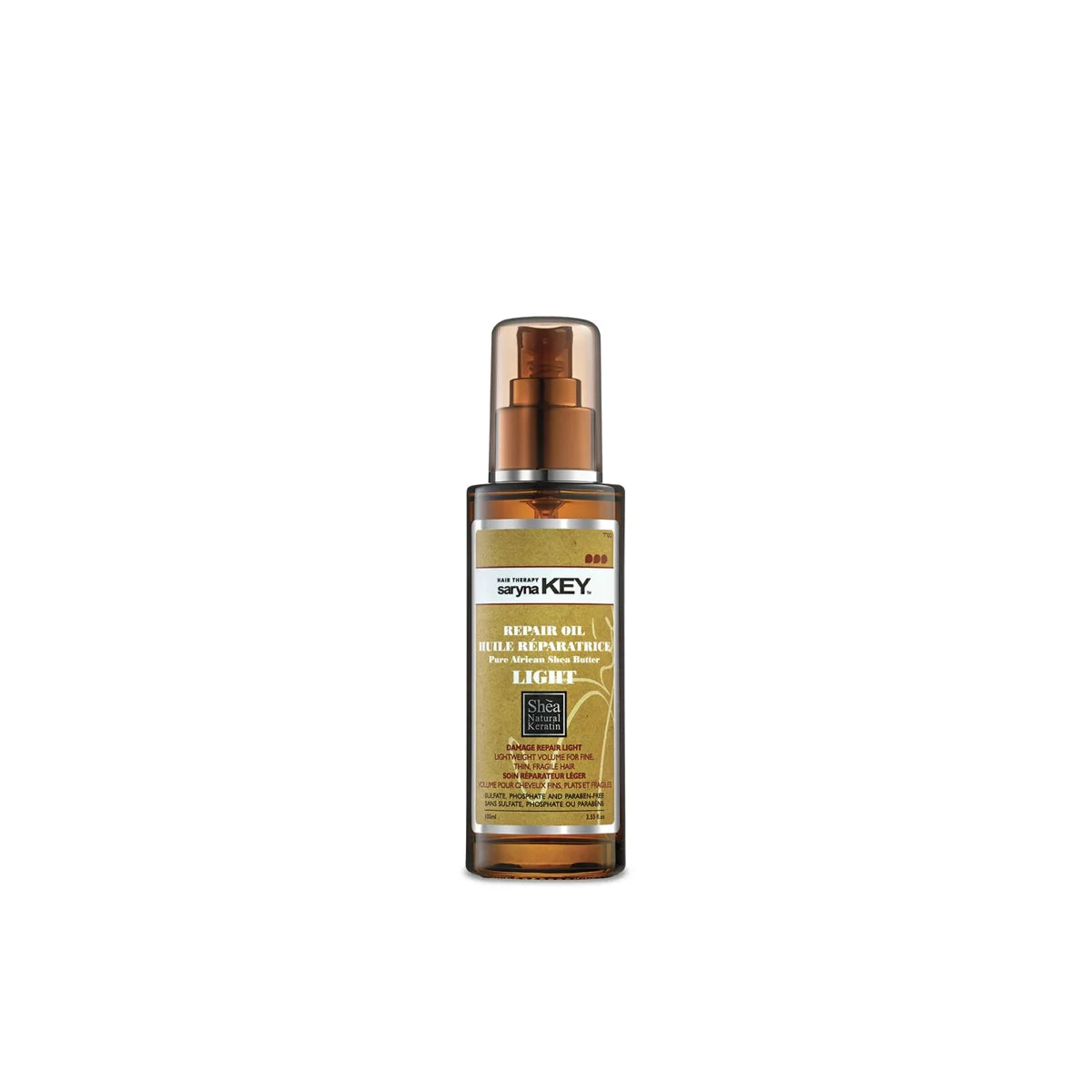 Saryna Key Damage Repair Light Ulei Reparator Pure African Shea Butter 50ml – ulei usor pentru par fin, fragil si degradat, fara sulfati si parabeni
