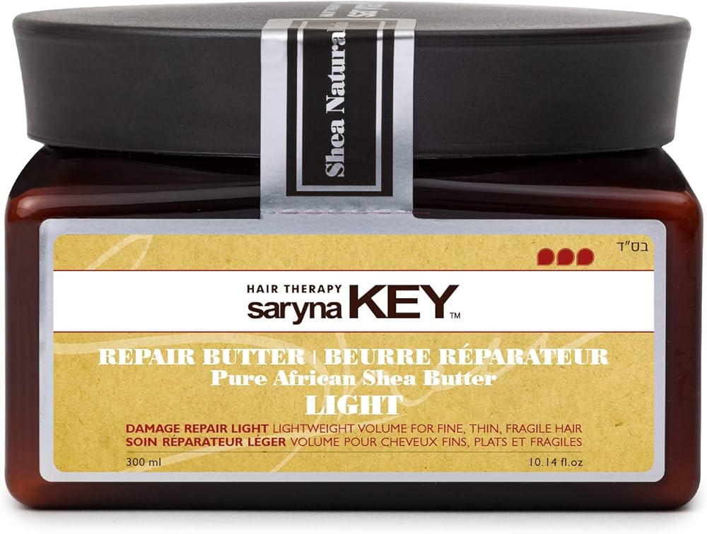 Saryna Key Damage Repair Light Repair Butter cu unt de shea african pur si keratina pentru par fin, subtire si fragil. Volum, hidratare si reparare. 300ml.
