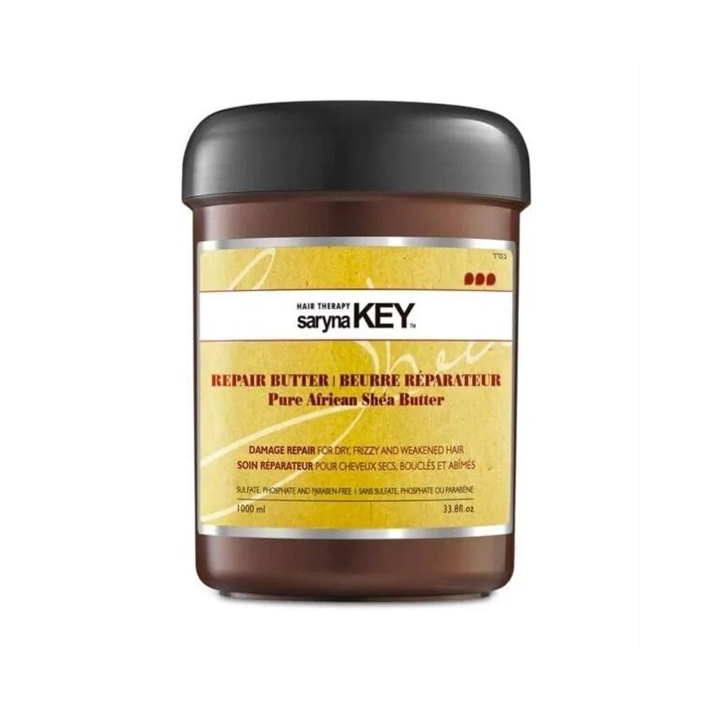 Saryna Key Damage Repair Repair Butter cu unt de shea african pur pentru par deteriorat, uscat, gros si cret. Fara sulfati, fosfati si parabeni. Color safe. 1000ml.
