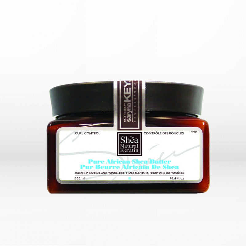Saryna Key Pure African Shea Butter Curl Control 300ml – unt shea natural cu keratina pentru par ondulat si cret, fara sulfati, fosfati si parabeni
