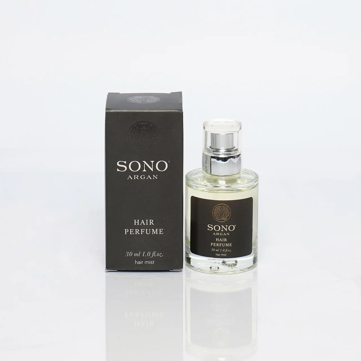 Sono Argan Hair Perfume 30ml – parfum pentru par cu ulei de argan, note florale si orientale. Hidrateaza, ofera luciu natural si arome persistente. Hair mist. 30ml.
