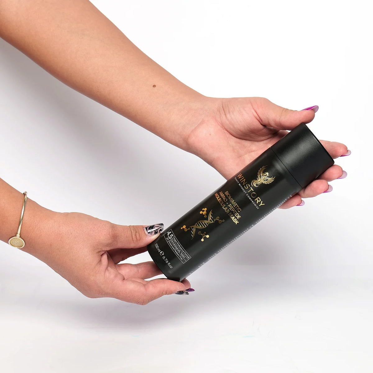 Winstory Biomimetic Amino-Peptide Molecular Mask 200ml tinut in mana – masca moleculara pentru reconstructie intensiva par deteriorat
