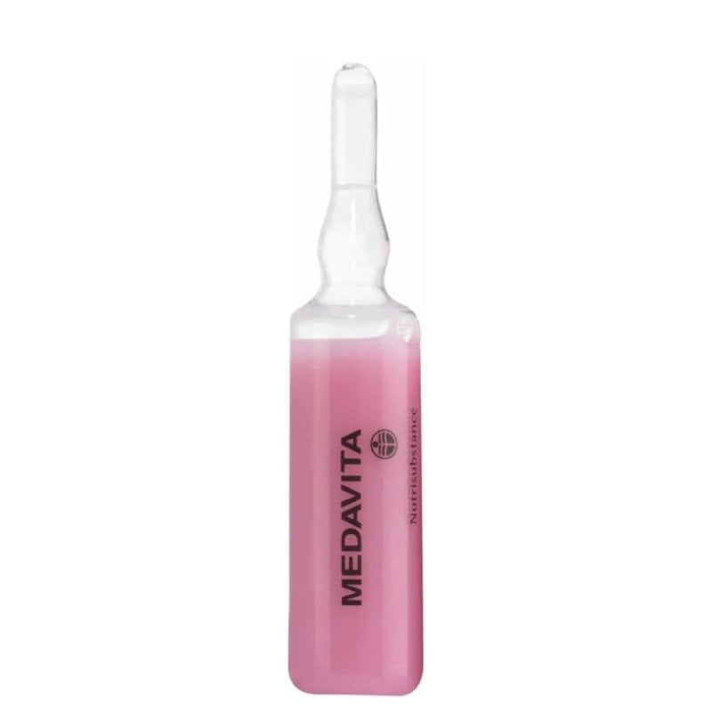 Medavita Nutrisubstance Fiola 10ml – fluid hrănitor cu unt de shea, colagen si Amino Concentré. Hidratare si reparare intensă a firului de păr.
