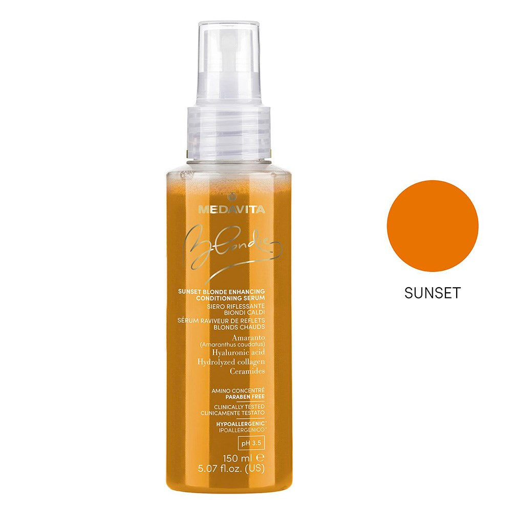 Spray de condiționare și iluminare, ideal pentru părul blond cu tonuri calde
