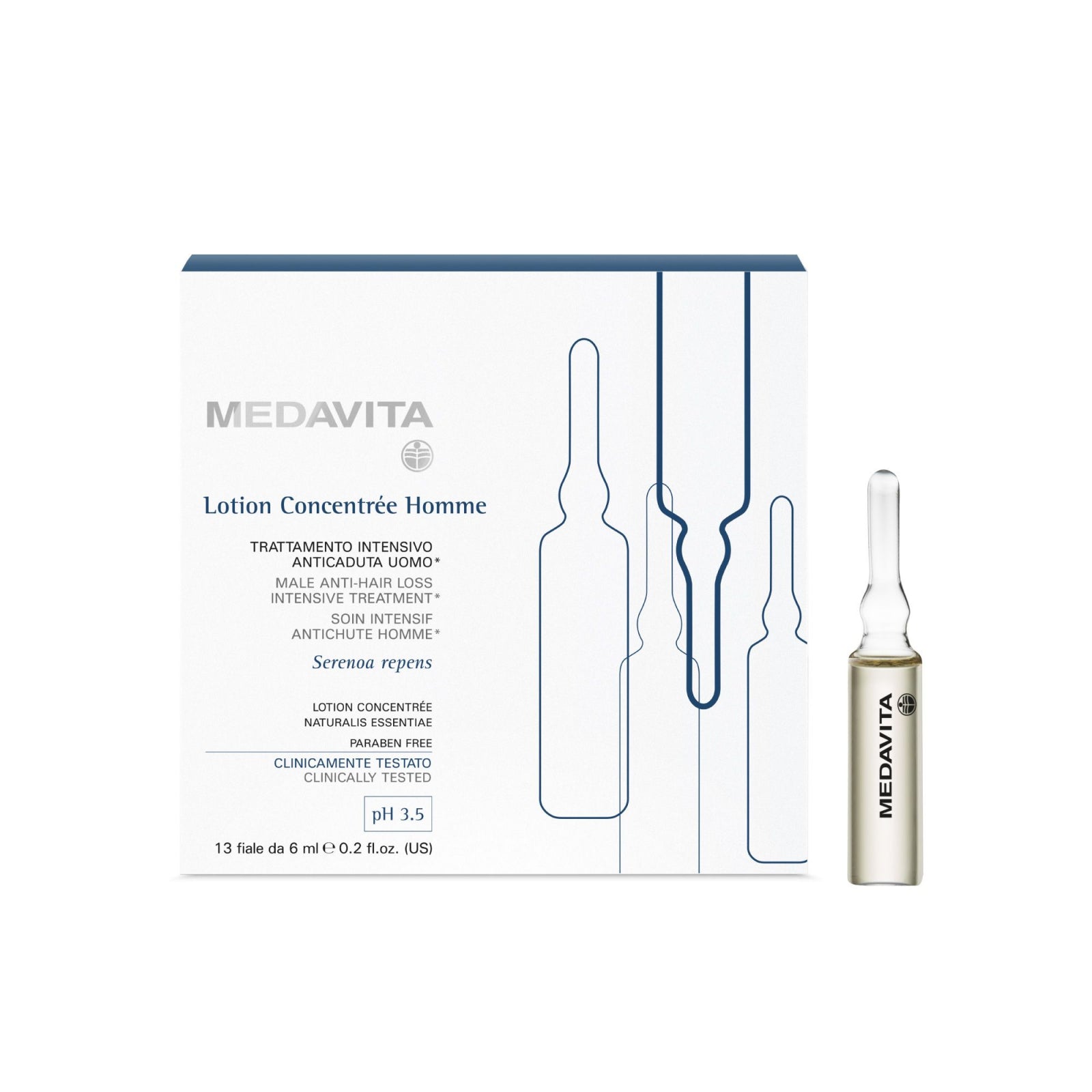Tratament anti-cădere pentru Barbati 13x6 ml Fiole / 100 ml Spray