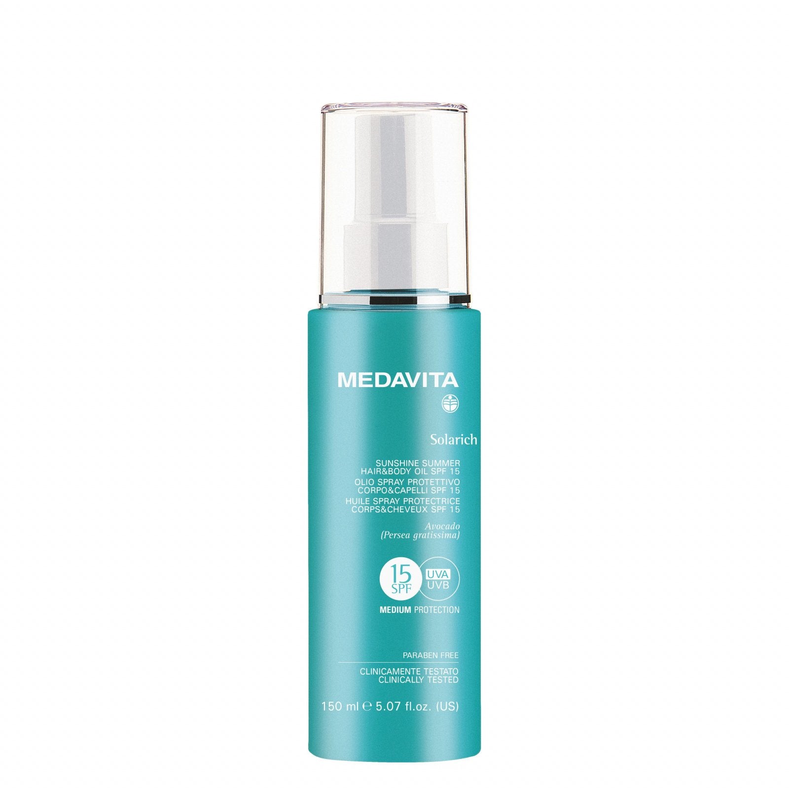 Ulei de păr și corp pentru vară SPF15, Solarich 150ml